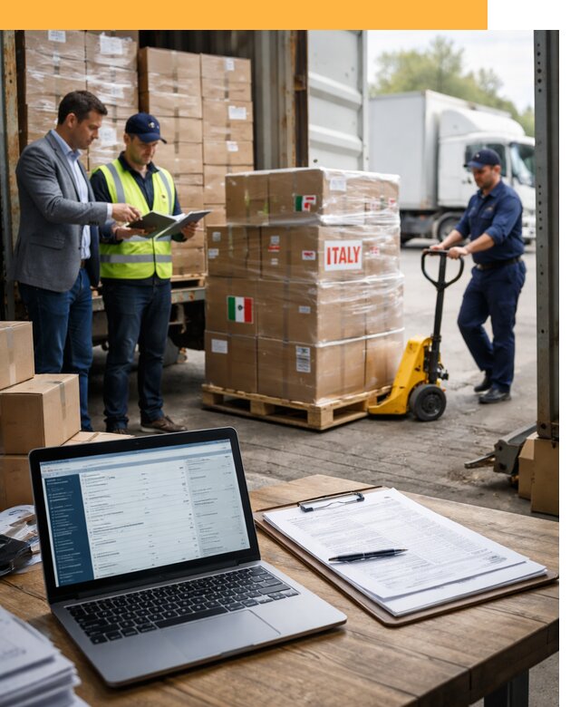 Доставка грузов из Италии: морские и авиаперевозки от 18254