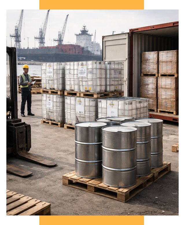 Доставка химического сырья из Индии от 253525 р. | СетСервис-Шмб