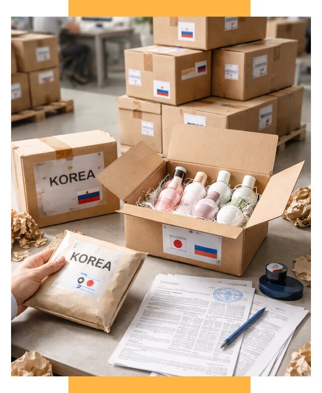 Доставка косметики из Кореи от 8620 р. под ключ | СетСервис-Шмб