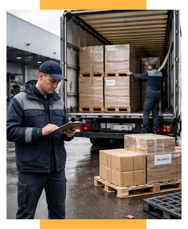 Доставка грузов из Беларуси от 15212 р. логистика СетСервис-Шмб