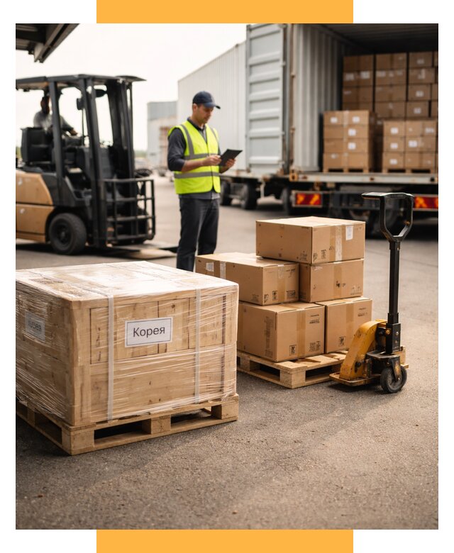 Доставка грузов в Корею из России от 35494 р. | СетСервис-Шмб