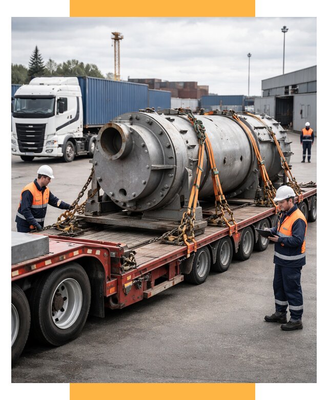 Перевозка тяжеловесных грузов под ключ от 152115 р. | СетСервис-Шмб